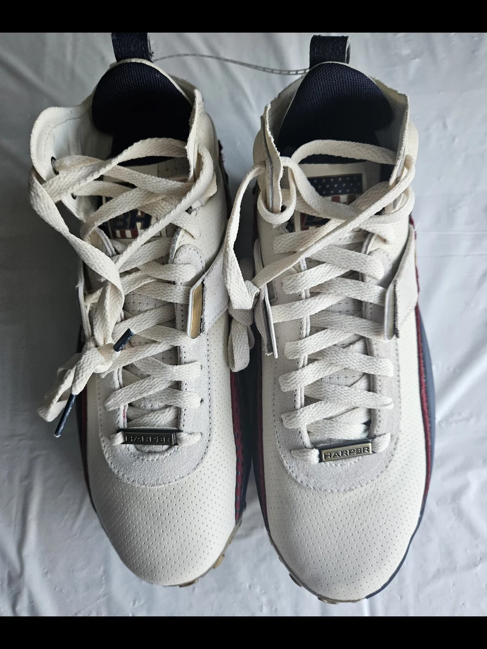 Under Armour Yard Turf USA Baseball Cleats White Red Blue Gold Men's Size 7 New